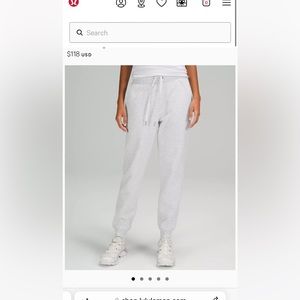 Lululemon fleece joggers